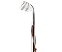 Schuhlöffel Golf L 51 cm, vernickelt hochglanzpoliert, Echtleder Band