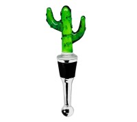 SALE Flaschenverschluss Kaktus für Champagner, Wein und Sekt, Höhe 13 cm, Muranoglas-Art, Handarb